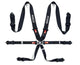SPARCO APPROVED 6 POINT BELT - BLACK