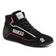 SLALOM+ ​​BOOT (FABRIC&SUEDE) SPARCO - BLACK/RED