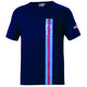 SPARCO MARTINI STRIPES SHORT SLEEVE T-SHIRT - NAVY