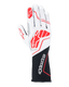 ALPINESTAR TECH-1 ZX V4 GLOVE - WHITE/RED