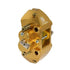 Gold 4-piston rear brake caliper
